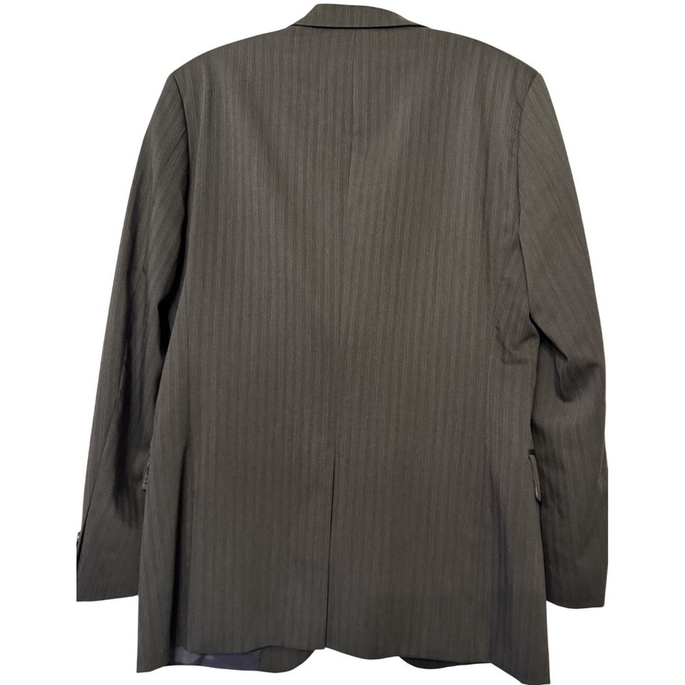 HUGO BOSS Aamon/Hago Men's Charcoal Pinstripe Wool Suit Blazer Size 46 Business - Picture 7 of 16